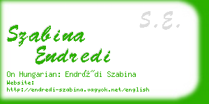 szabina endredi business card